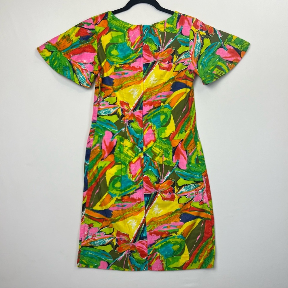 Vintage 1960s Snyder Craft Mod Dress Colorful Psychedelic Print Womens Small - Picture 4 of 9